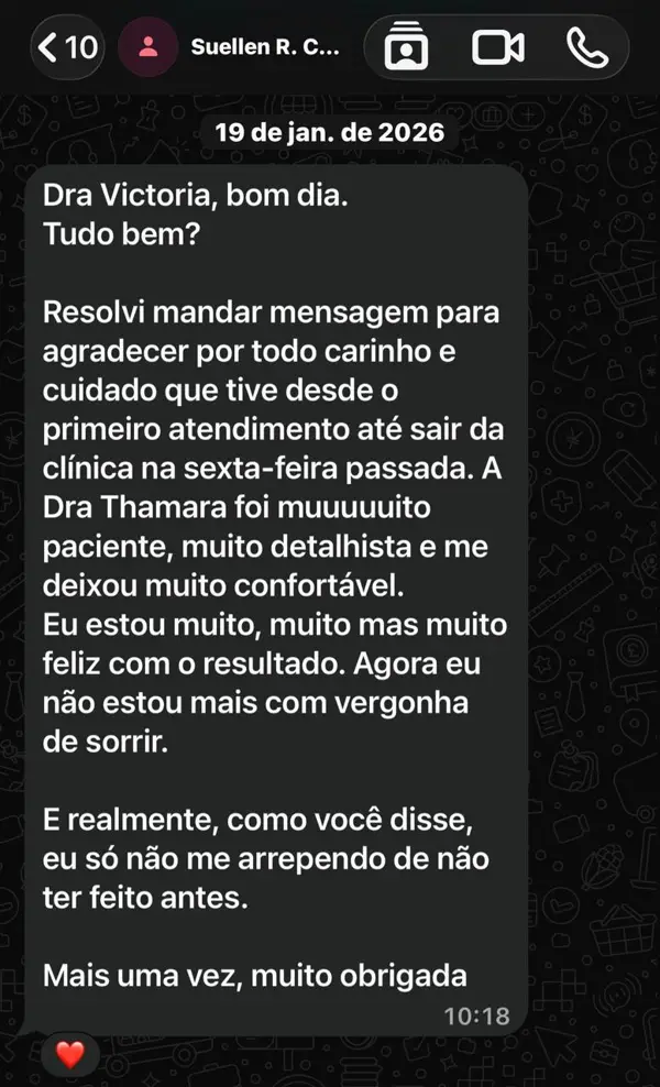 Depoimento real de paciente 2